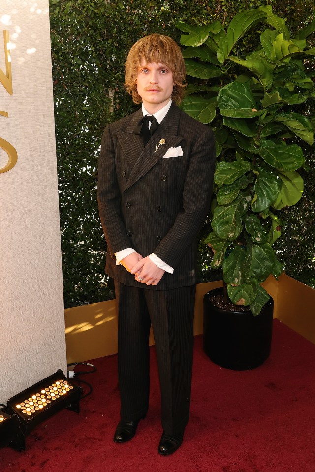 Tom Glynn-Carney at the Golden Globe Awards.