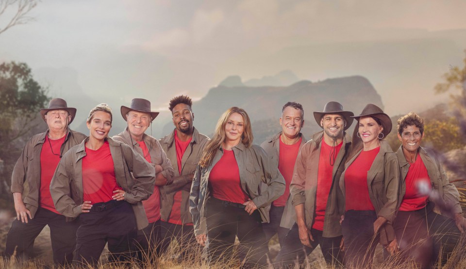 Group photo of I'm a Celebrity...South Africa contestants.