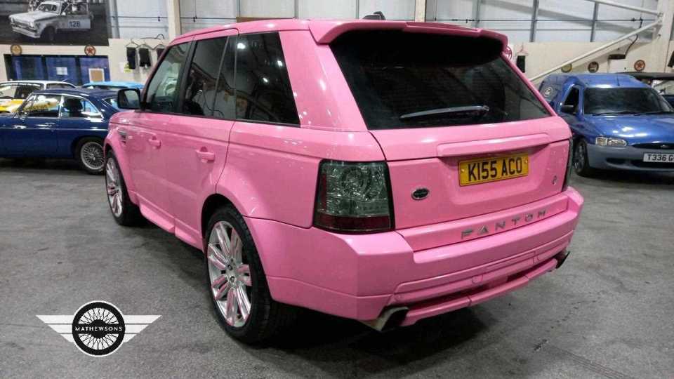 Pink Range Rover for sale.