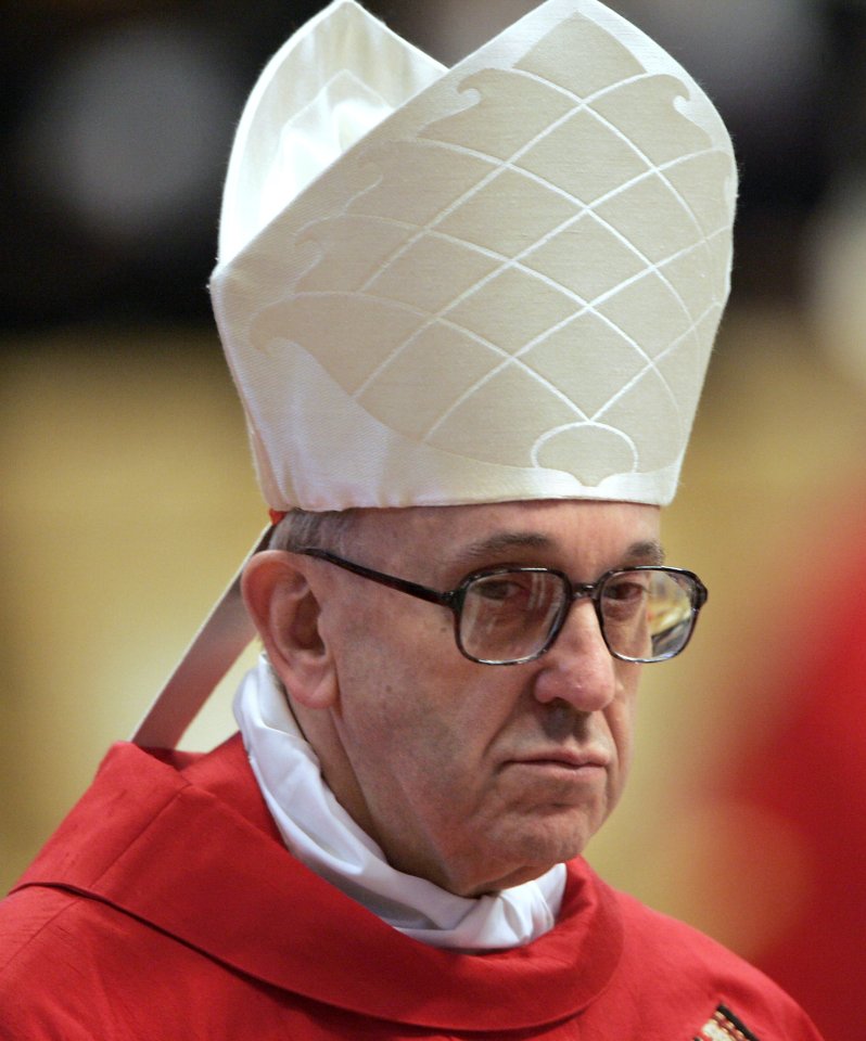 Cardinal Jorge Mario Bergoglio at mass.