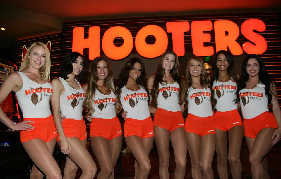Hooters Girls at the Palms Casino Resort in Las Vegas.