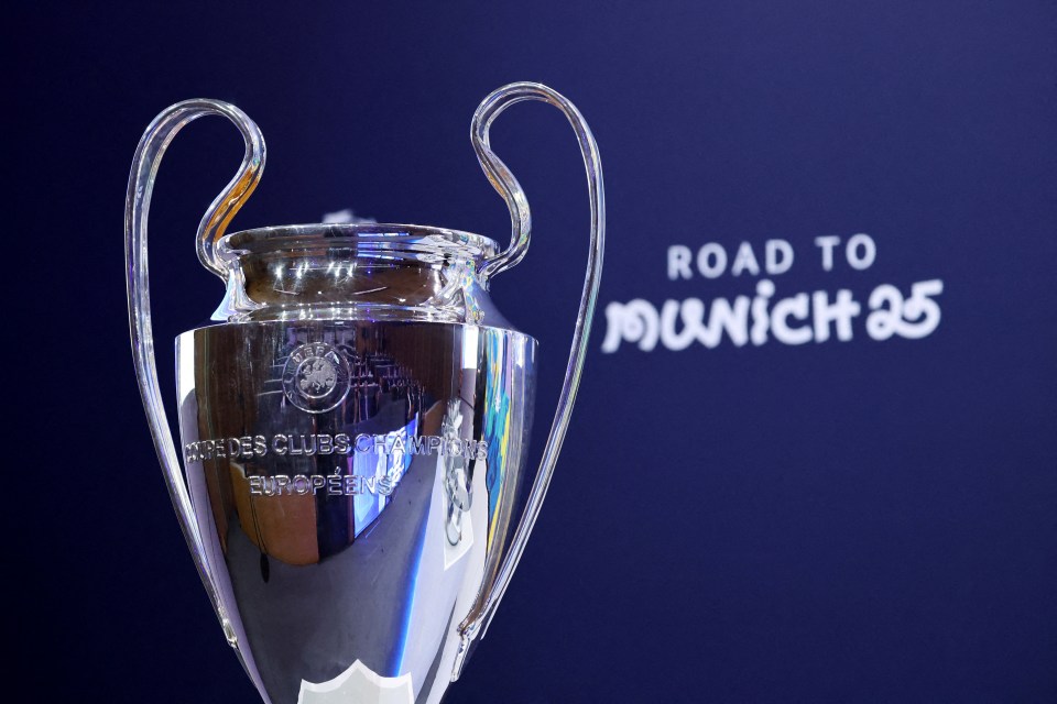 Champions League trophy.
