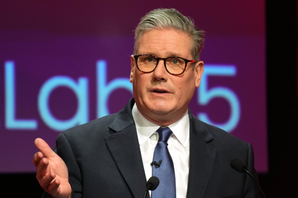 Keir Starmer speaking at the Scottish Labour Party Conference.