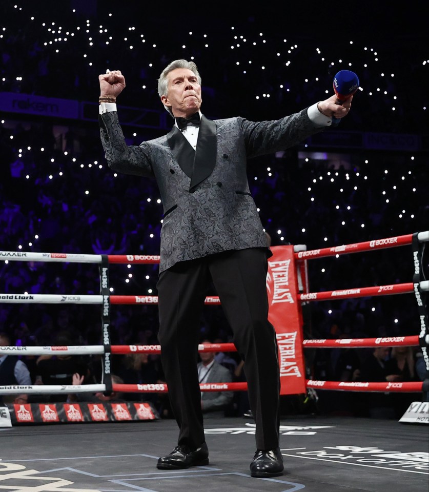 Michael Buffer at a boxing match.