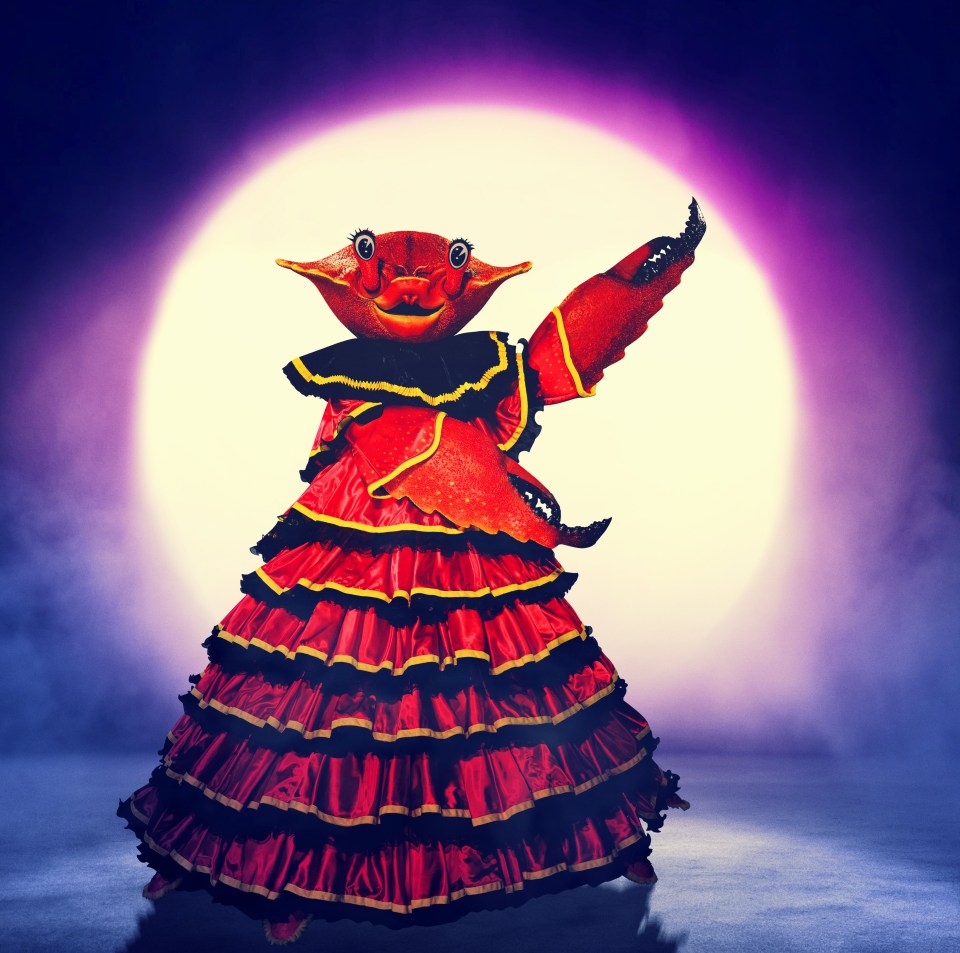 Crab costume from The Masked Singer.