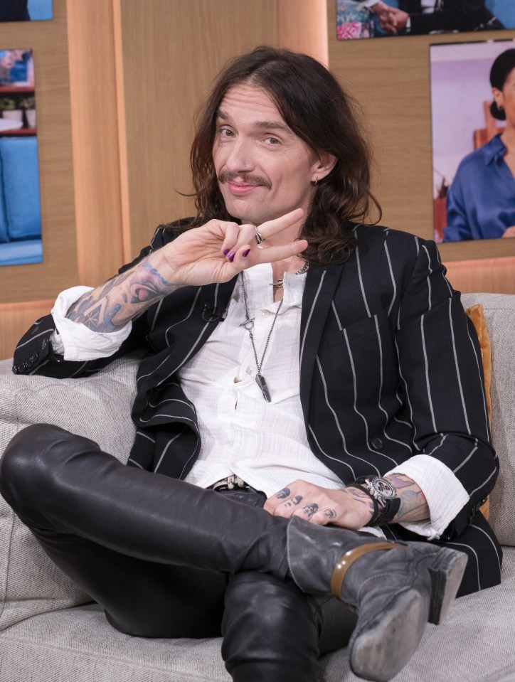 Justin Hawkins on This Morning TV show.