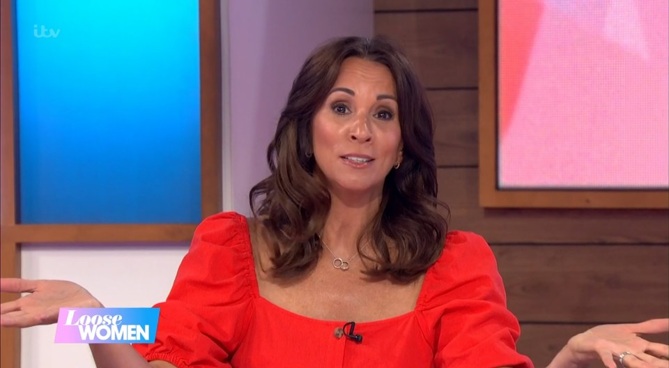 Andrea McLean on the Loose Women TV show.
