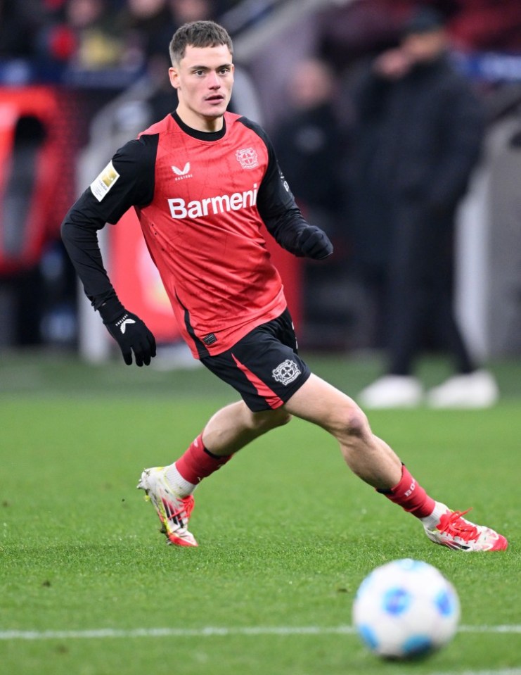 LEVERKUSEN, GERMANY - FEBRUARY 15: Florian Wirtz of Leverkusen in action during the Bundesliga match between Bayer 04 Leverkusen and FC Bayern München at BayArena on February 15, 2025 in Leverkusen, Germany. (Photo by Stuart Franklin/Getty Images)