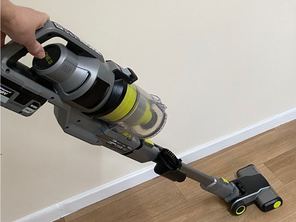 The Ryobi One+ stick vacuum