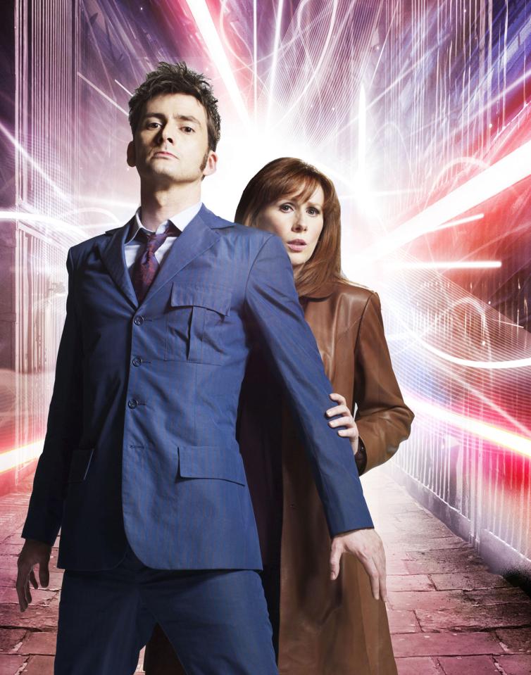 Promotional image of David Tennant and Catherine Tate from Doctor Who.
