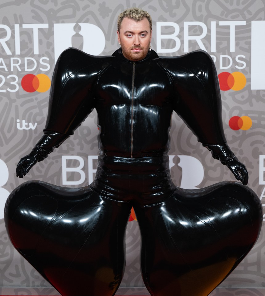Sam Smith at the BRIT Awards 2023.
