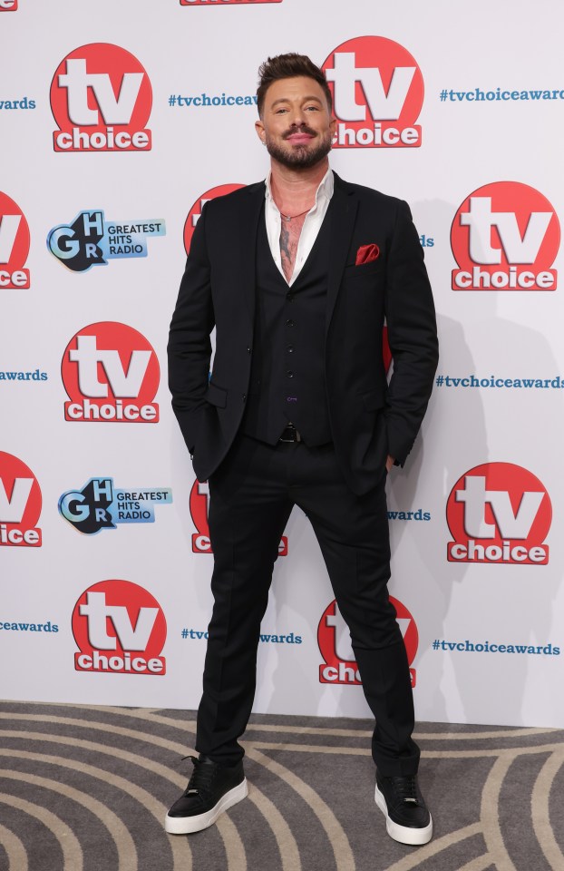 Duncan James at the TV Choice Awards.