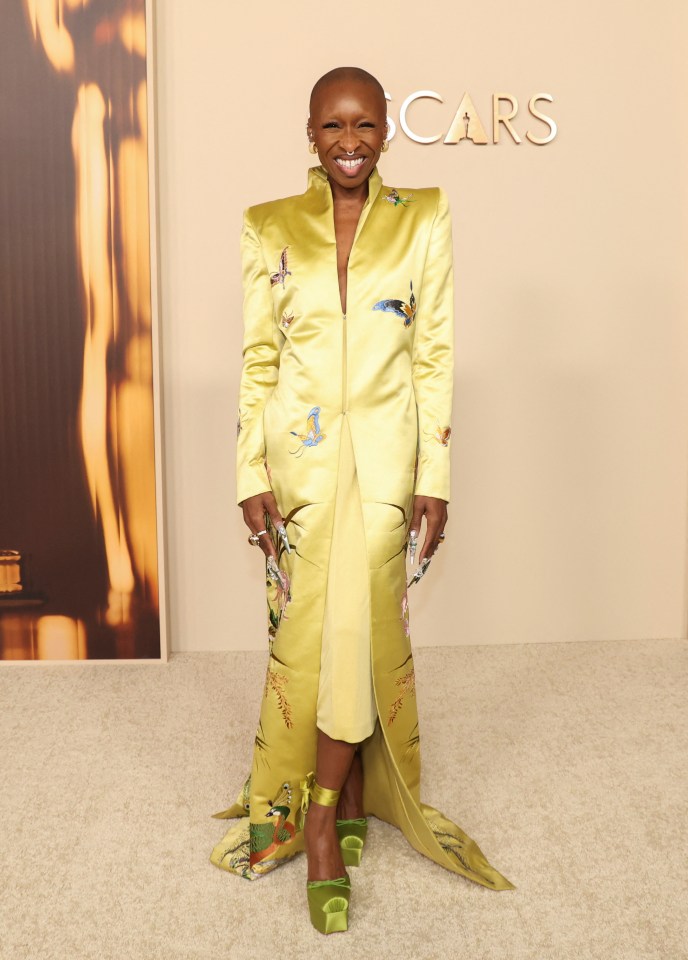 Cynthia Erivo at the Oscars nominees reception.