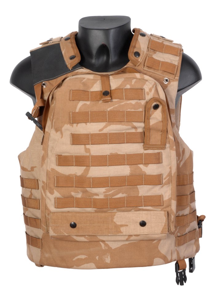 Modern British body armor.