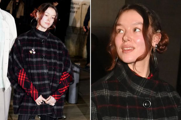 An image collage containing 2 images, Image 1 shows Damon Albarn and his daughter Missy Albarn at a Burberry fashion event, Image 2 shows Damon and Missy Albarn at a fashion show
