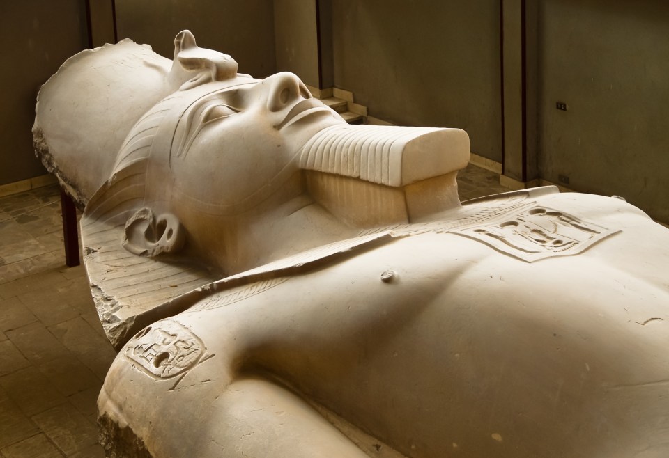 Colossus of Rameses II in an open-air museum.