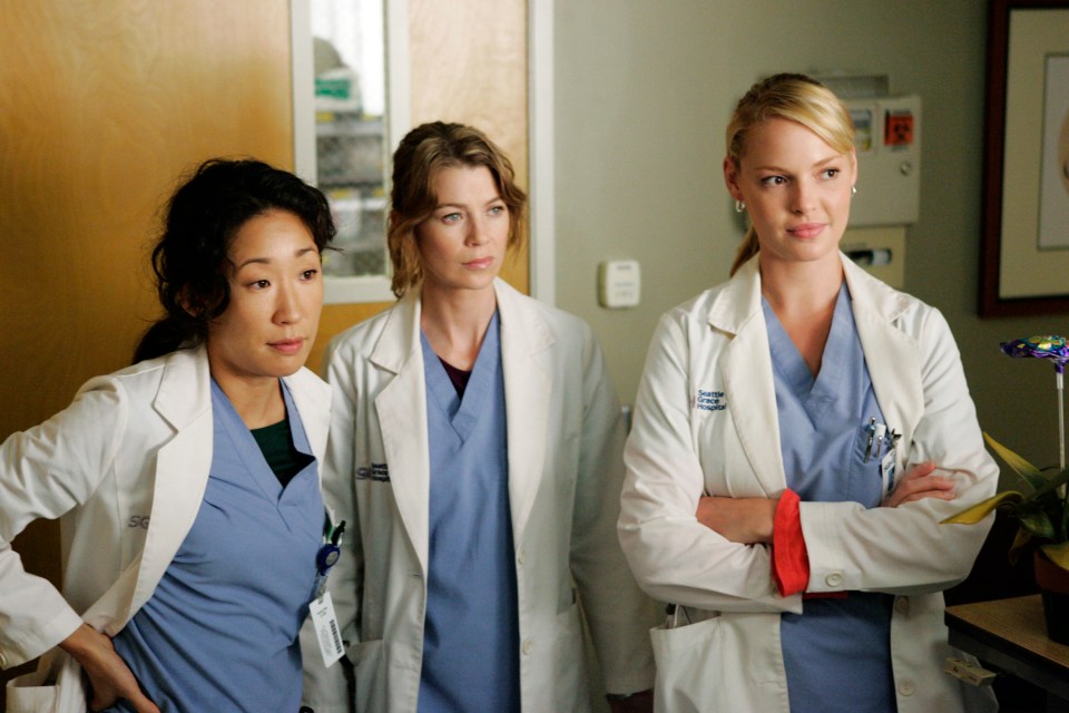 Cristina Yang, Meredith Grey, and Izzie Stevens from Grey's Anatomy.
