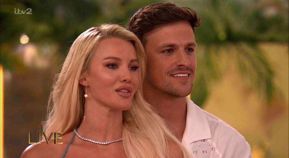 Olivia Hawkins and Marcel Somerville on Love Island.