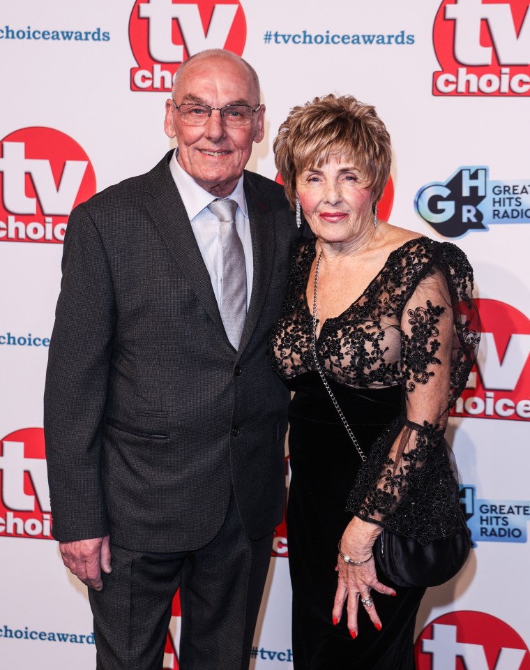 Dave and Shirley Griffiths at the TV Choice Awards.