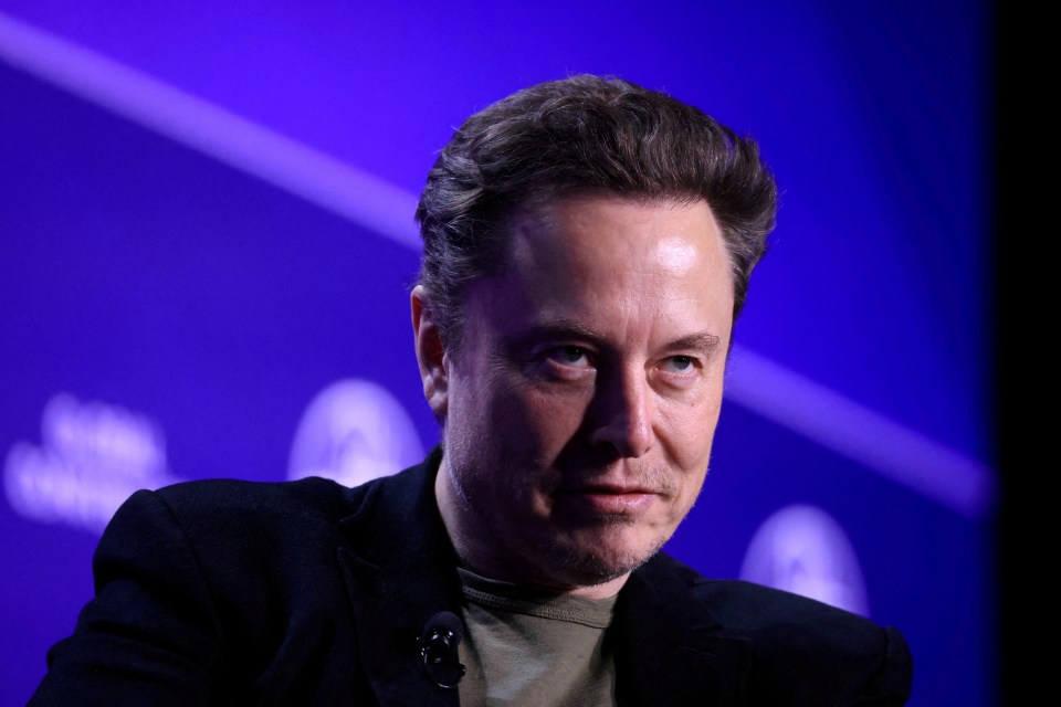 Elon Musk at a conference.