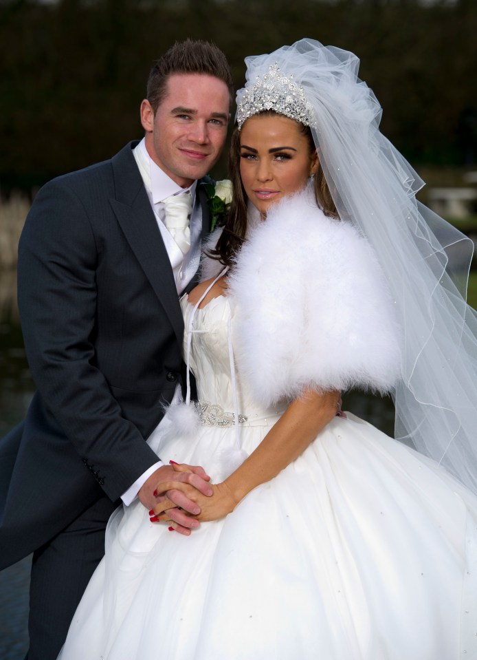 Kate Price and Kieran Hayler on their wedding day.