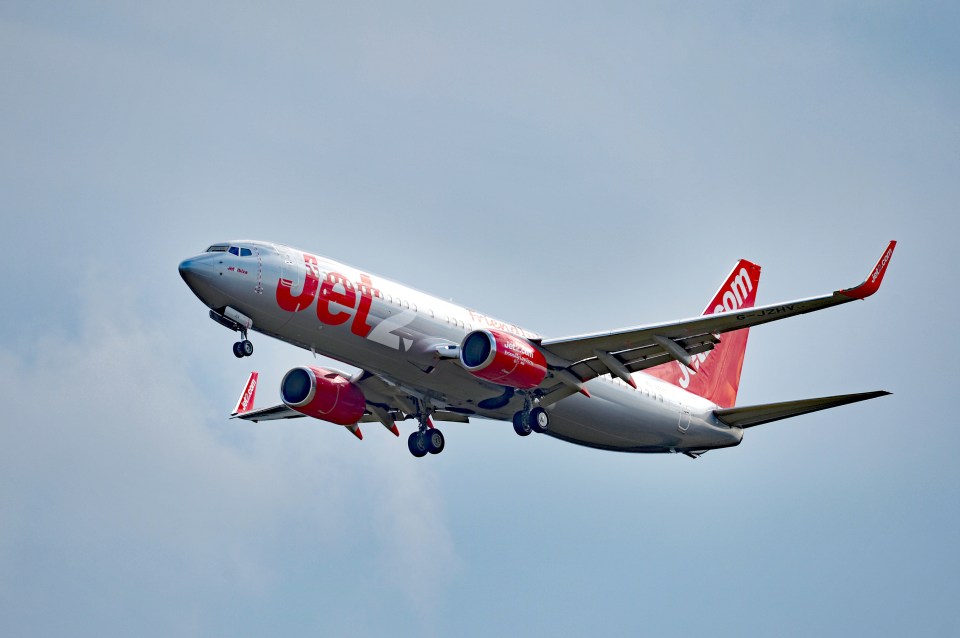 Jet2 plane in flight.