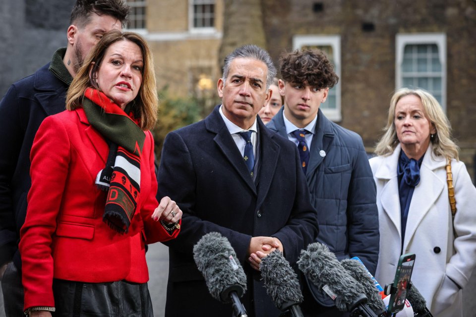 Families of Nottingham murder victims speak to the press.