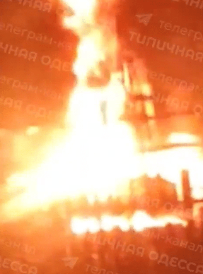 Large fire.