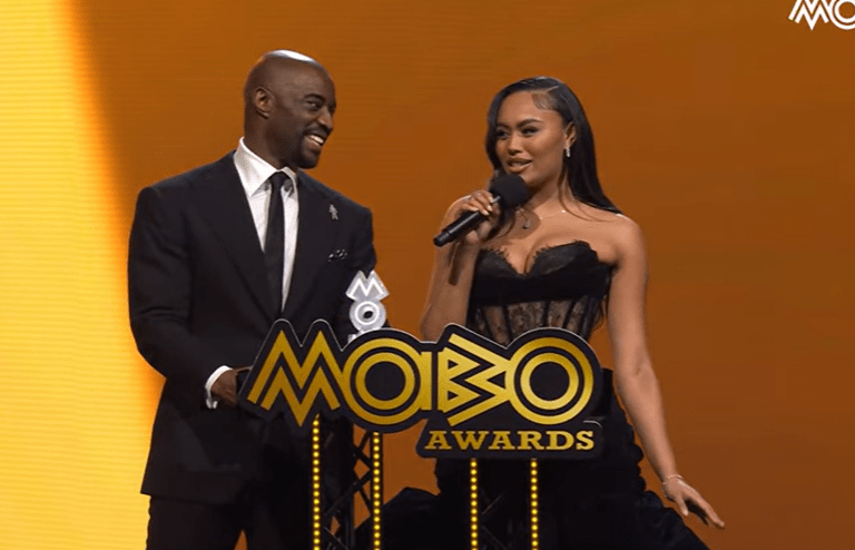 Two presenters at the MOBO Awards.