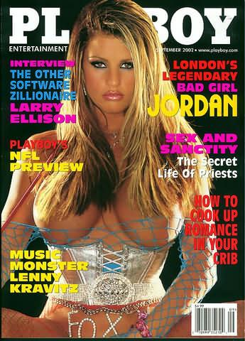 Katie Price on the cover of Playboy magazine.