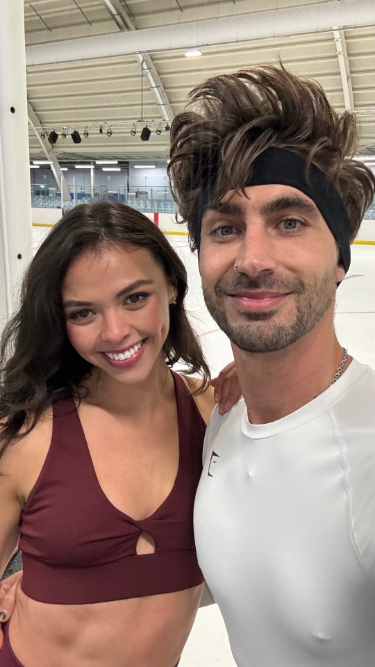 Chris Taylor and Vanessa Bauer on Dancing on Ice.