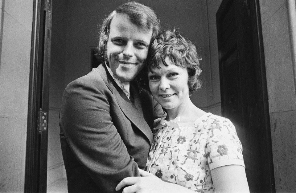 Black and white photo of Zena Walker and Julian Holloway on their wedding day.
