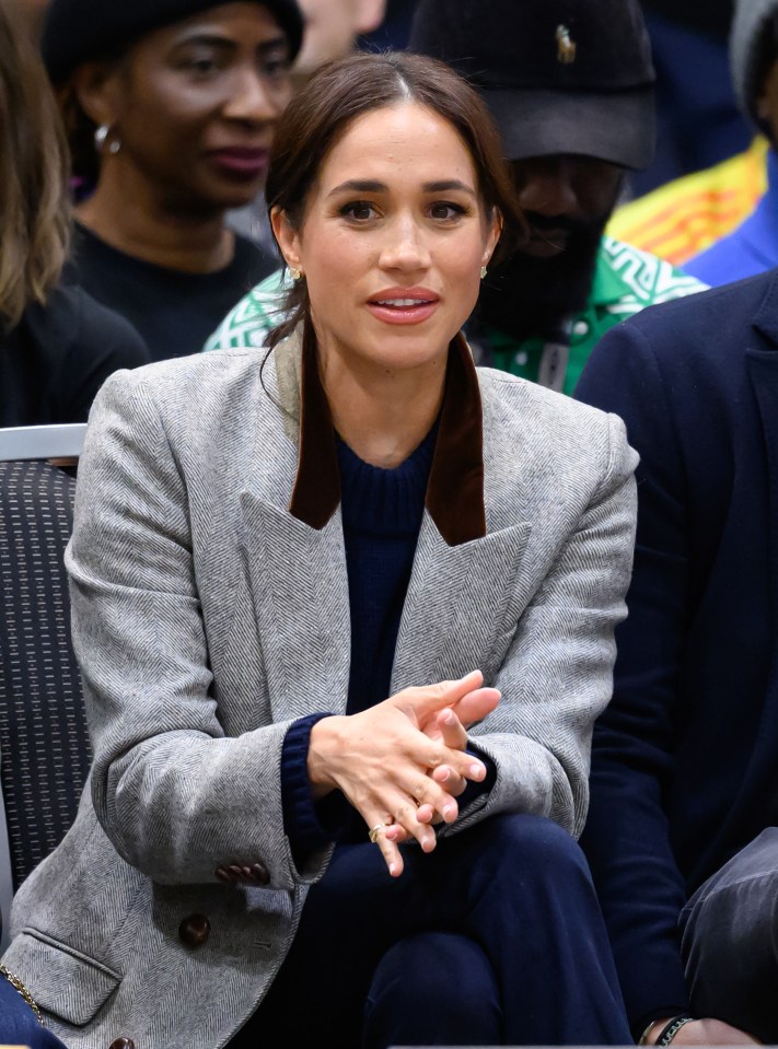 Meghan, Duchess of Sussex, at a wheelchair basketball match.