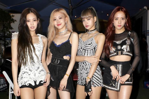 An image collage containing 1 images, Image 1 shows BLACKPINK at the YouTube Music Artist Lounge at Coachella