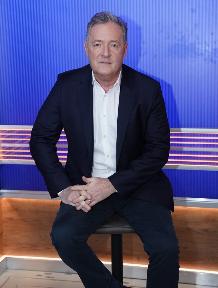 Piers Morgan in a studio interview.