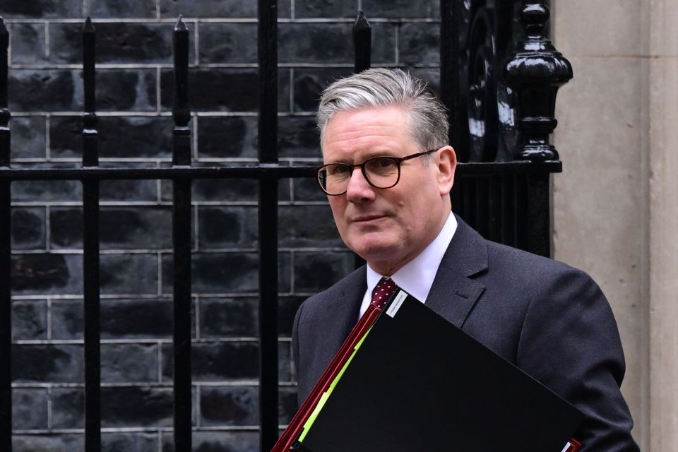 Prime Minister Sir Keir Starmer leaving 10 Downing Street.