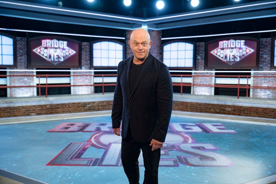 Ross Kemp on the set of Bridge of Lies.