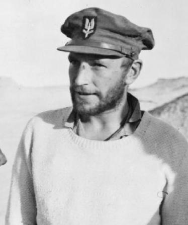 Black and white photo of Paddy Mayne.