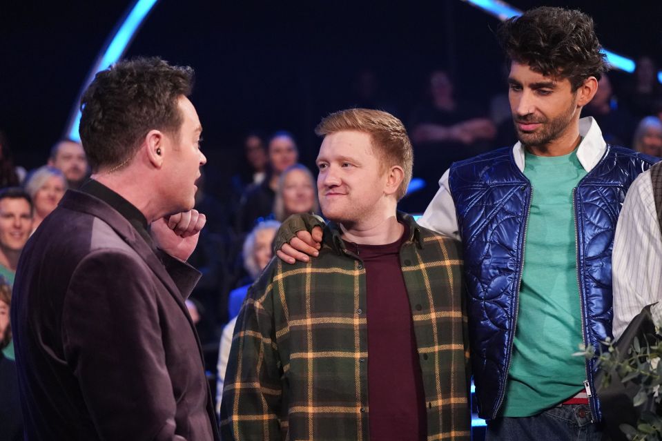 Stephen Mulhern, Sam Aston, and Chris Taylor on Dancing on Ice.