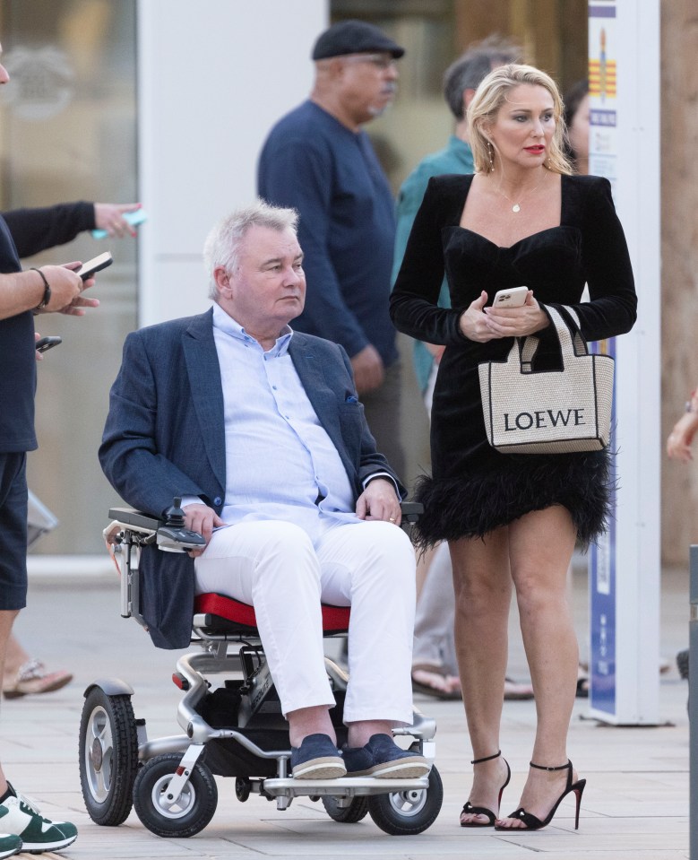 Eamonn Holmes and Katie Alexander on a cruise ship holiday.
