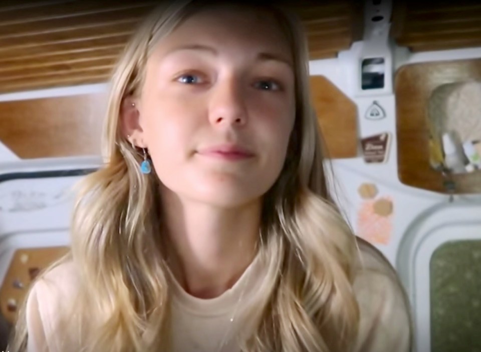 Gabby Petito in a still from a true crime documentary.