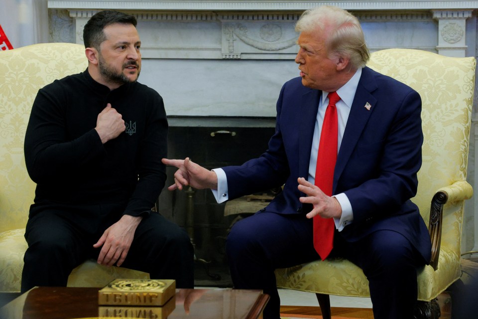 President Trump and President Zelenskiy meeting at the White House.