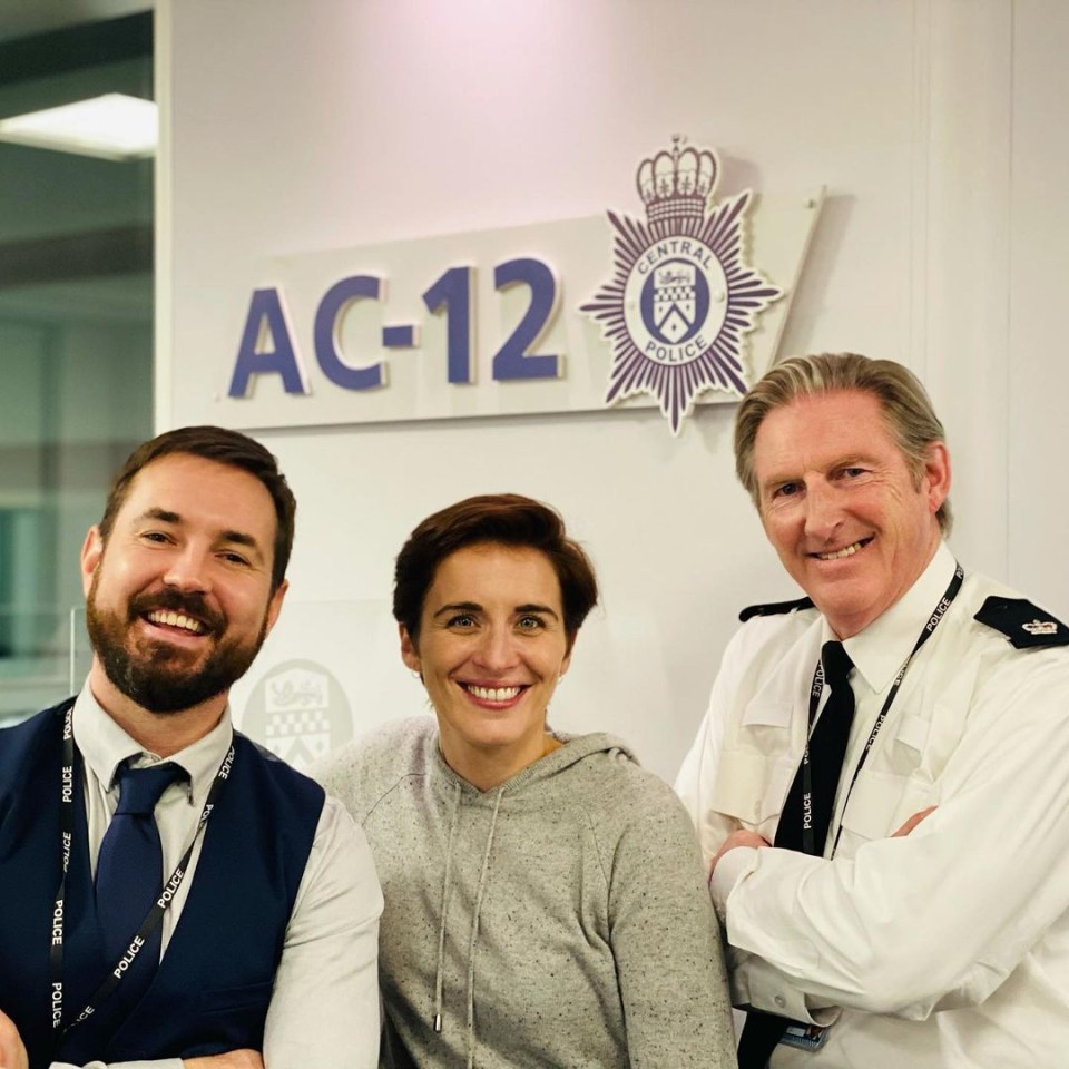 Vicky McClure with Line of Duty cast members.