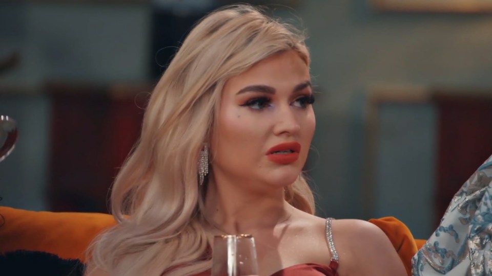 Sacha from Married at First Sight looking upset.
