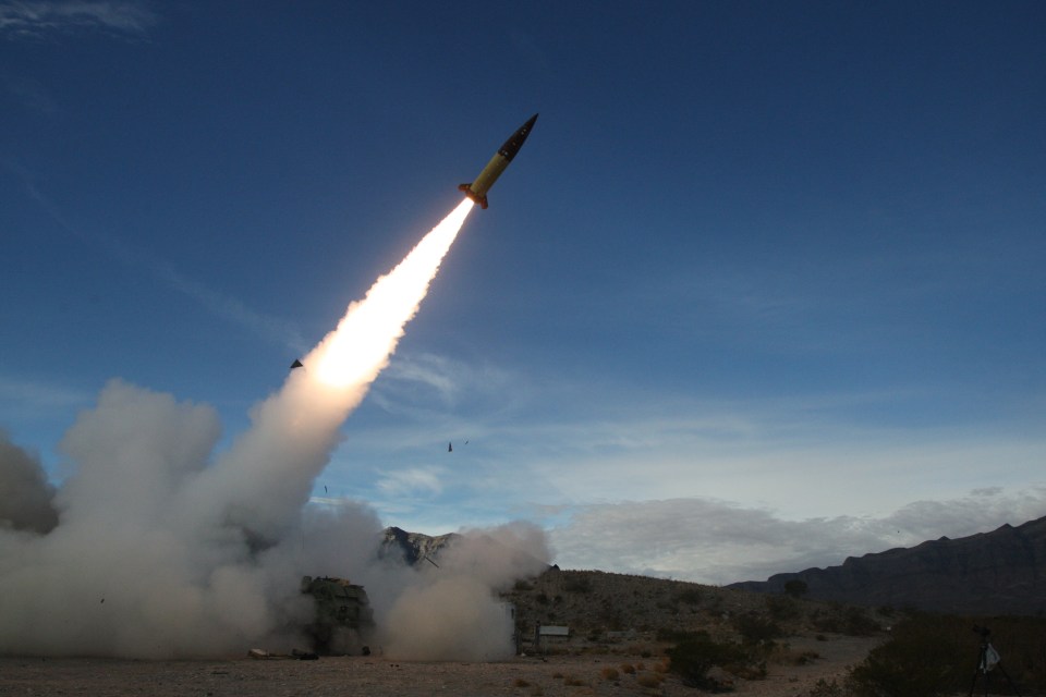 ATACMS missile launch at White Sands Missile Range.