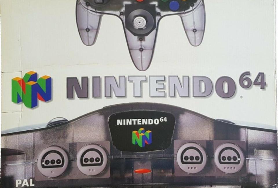 Nintendo 64 PAL console box.