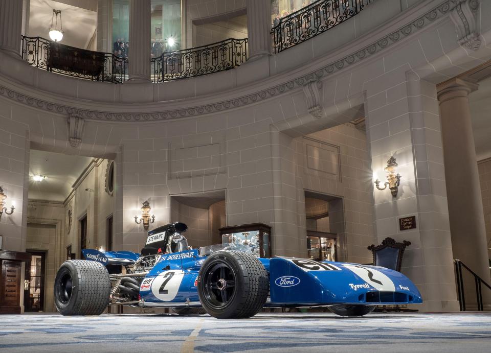 1971 Tyrrell 003 race car driven by Jackie Stewart.