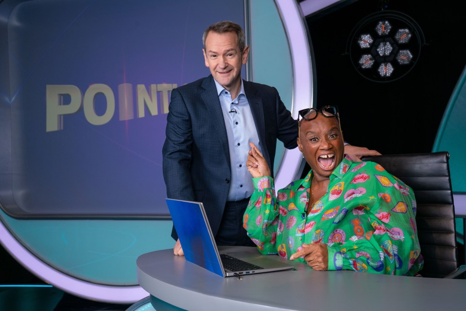 Alexander Armstrong and Andi Oliver, presenters on the Pointless television show.