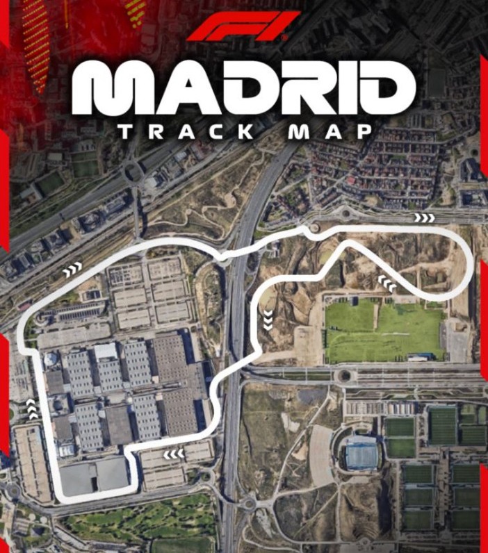 Madrid track map for Formula 1 Gran Premio de España.