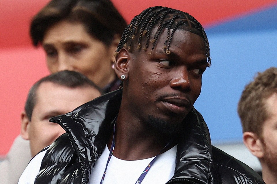 Paul Pogba at a sporting event.